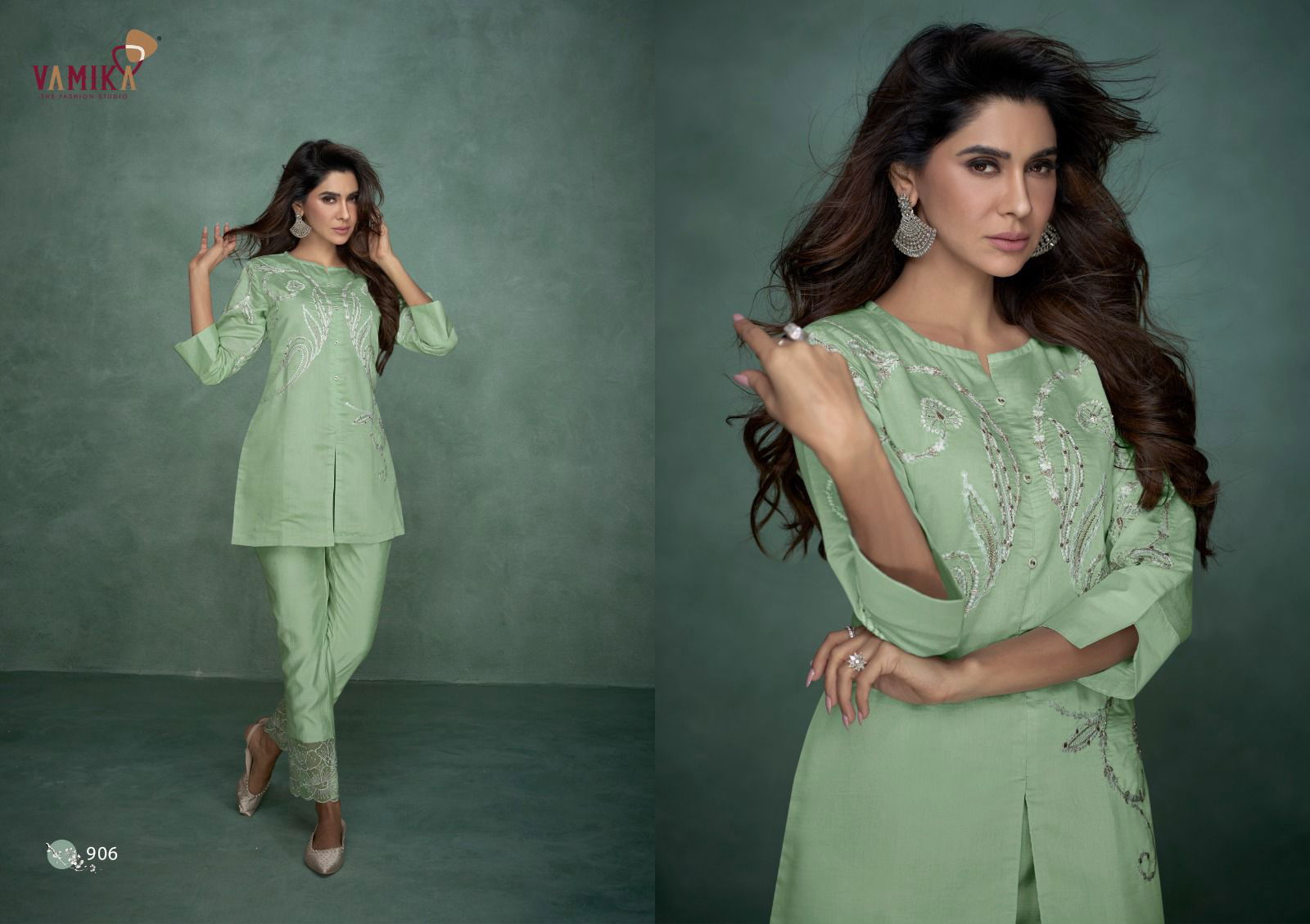 Aleena By Vamika 901 To 906 Exclusive Super Hit Cord Set Wholesalers In Delhi
